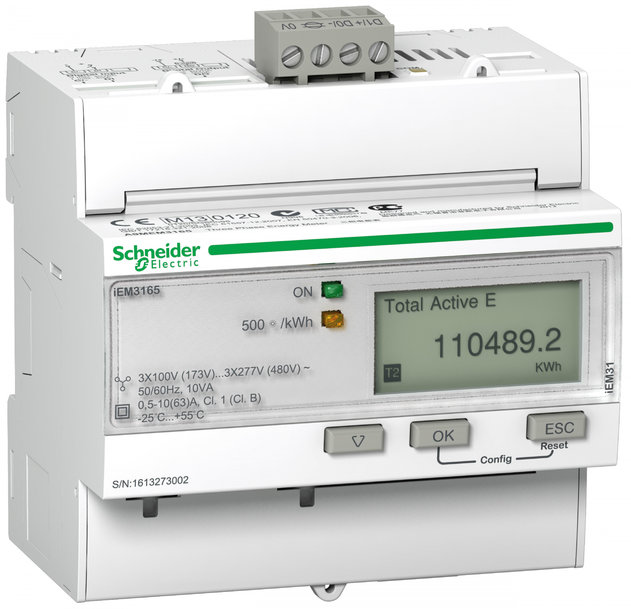 Schneider Electric: iEM3000 für elektronische Energiezählung über BACnet